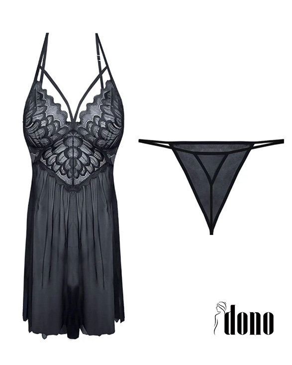 پیراهن خواب مشکی هارنس گیپور